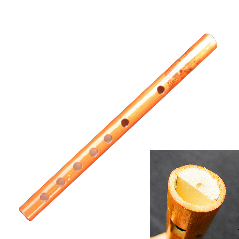Musical Instrument For Toddlers - 1PC Chinese Traditional 6 Holes Bamboo