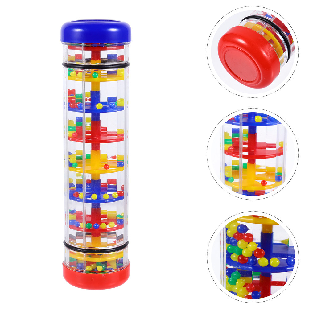 2Pcs Rain Sound Cylinder Plast - Musical Instrument For Toddlers review and price