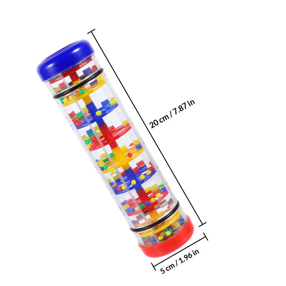 2Pcs Rain Sound Cylinder Plast - Musical Instrument For Toddlers review and price