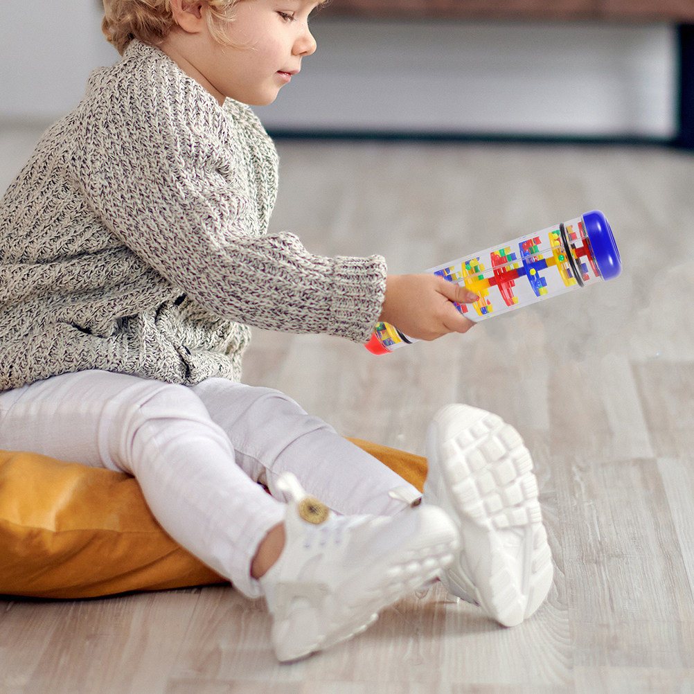 2Pcs Rain Sound Cylinder Plast - Musical Instrument For Toddlers review and price