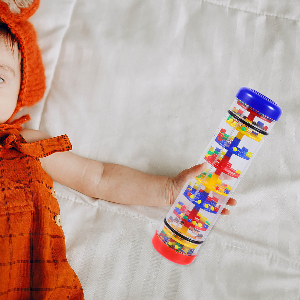 2Pcs Rain Sound Cylinder Plast - Musical Instrument For Toddlers review and price