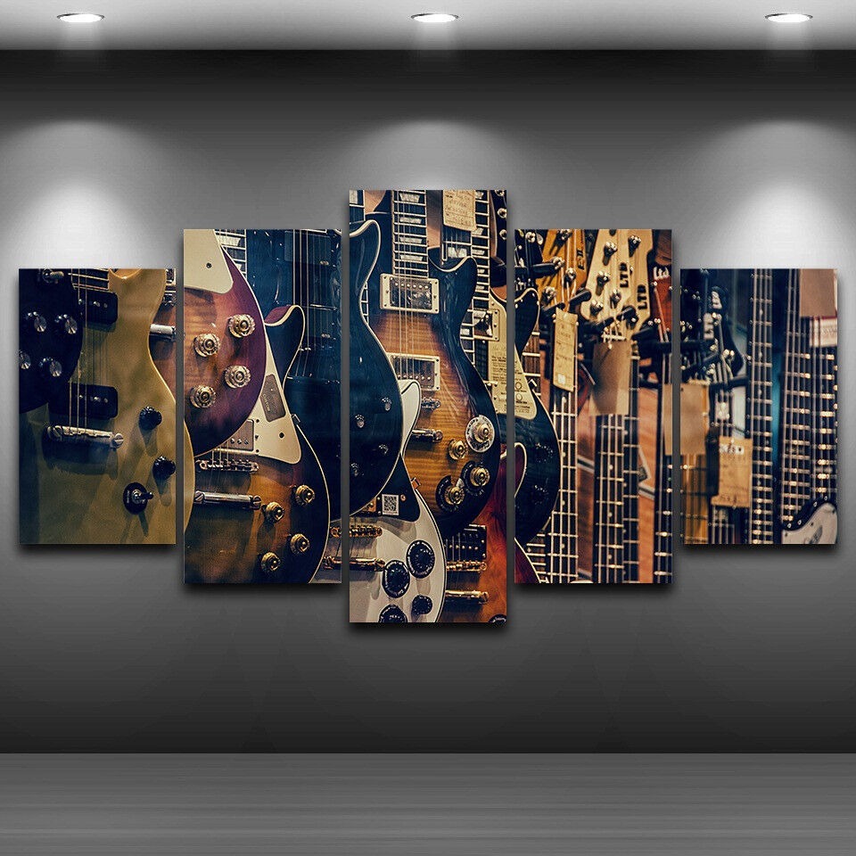 No Frame Canvas 5Pieces Vintag - Musical Instrument Of Africa review and price