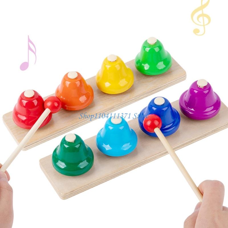 8 Note Handbells Desk Bells Co - Musical Instrument For Toddlers review and price