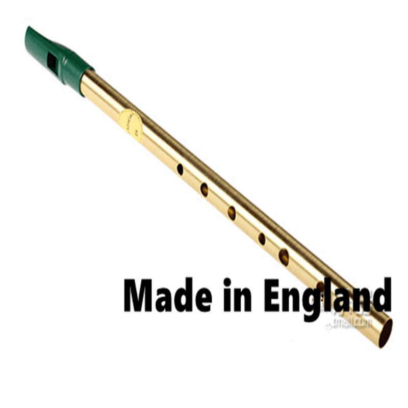 Brass Irish Whistle Flute Fead - Penny Whistle D review and price