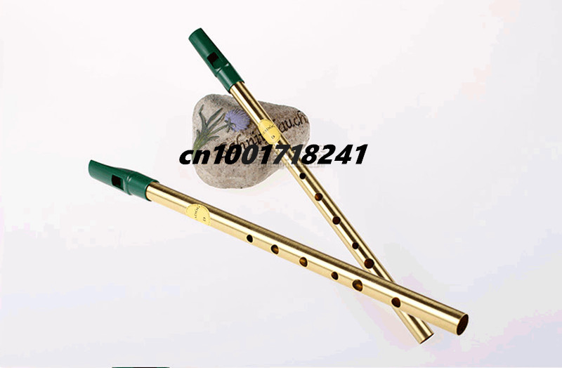 Brass Irish Whistle Flute Fead - Penny Whistle D review and price