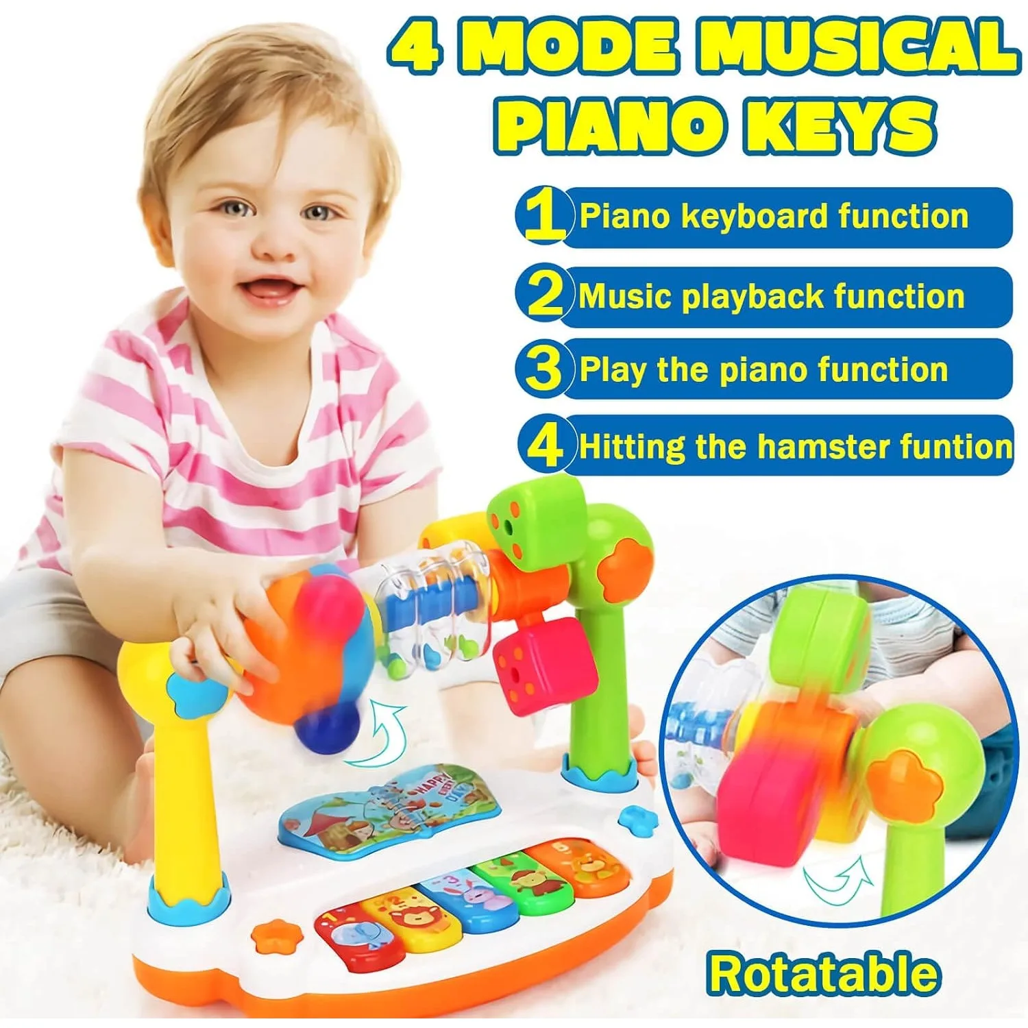 Baby Toys Drum Piano Keys Musi - Musical Instrument For Toddlers review and price