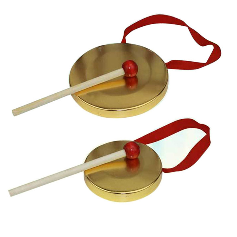 1Pc Hand Gong with Wooden Stic - Musical Instrument For Toddlers review and price